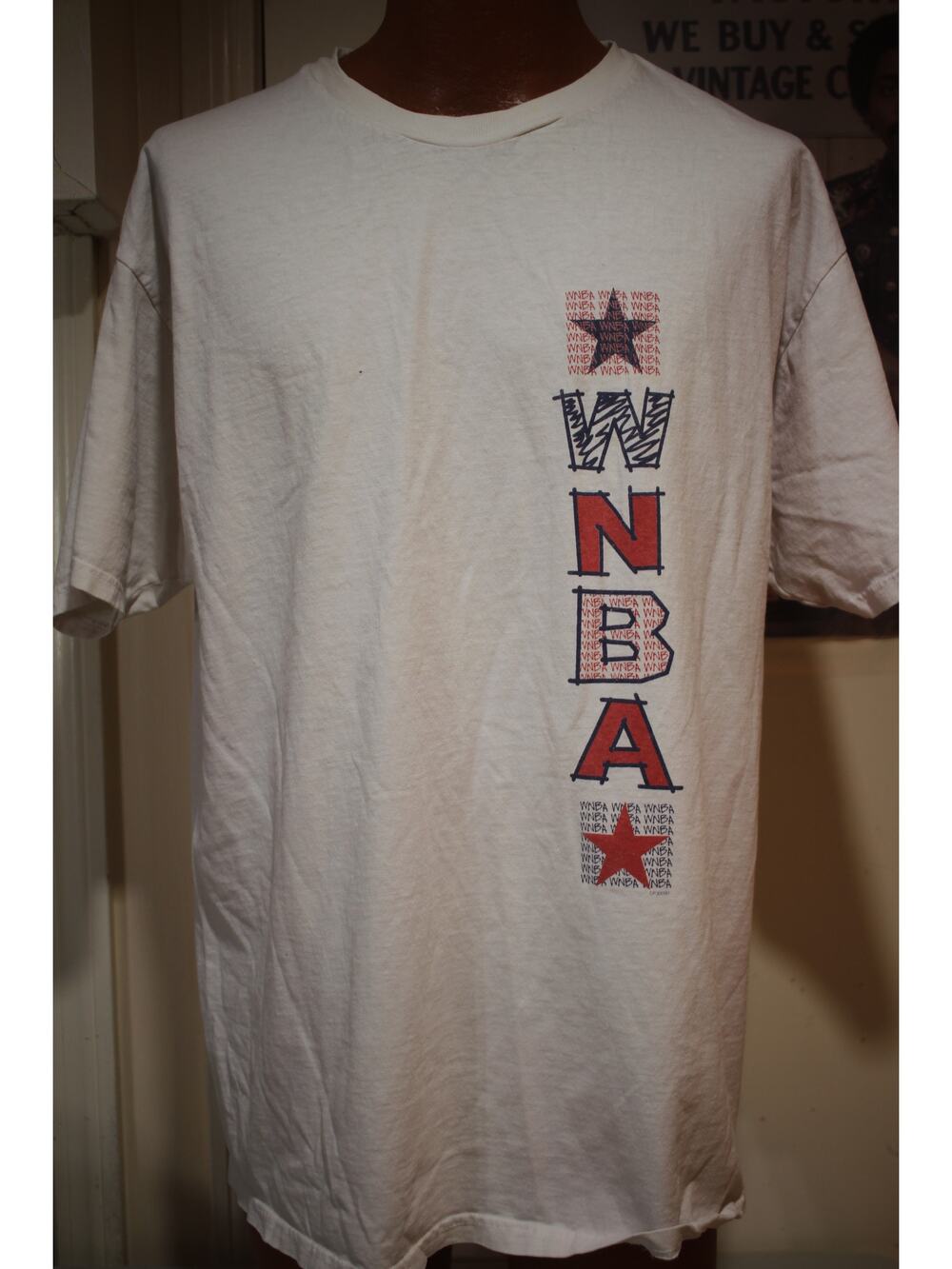 Champion WNBA Graphic T Shirt Mens XL White Basketball League Logo Tee